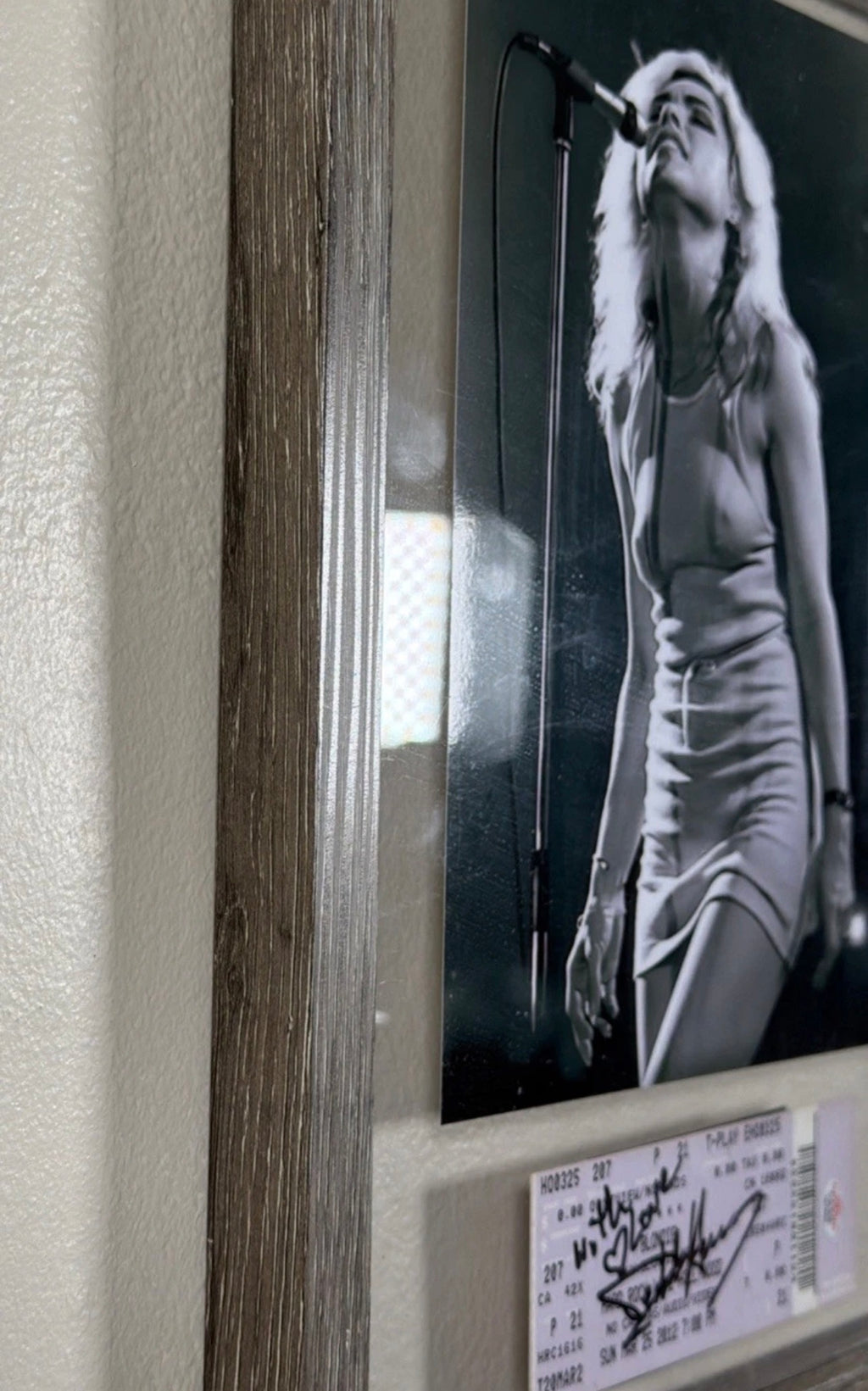 Debbie Harry Blondie Signed Concert Ticket Framed Display PAAS COA SOLD